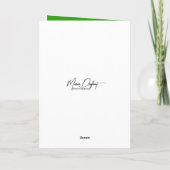 Carte Trèfles chanceux irlandais dans un pot (Dos)