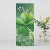 Carte Trèfles verts Joyeuse Saint-Patrick (7) c (Debout devant)