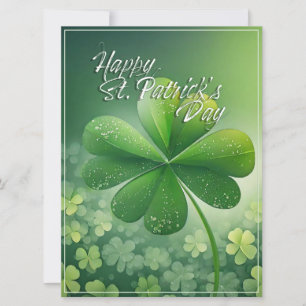Carte Trèfles verts Joyeuse Saint-Patrick (7) c