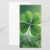 Carte Trèfles verts Joyeuse St. Patrick (8) c (Devant / Derrière)