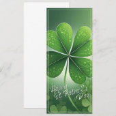 Carte Trèfles verts Joyeuse St. Patrick (8) c (Devant / Derrière)