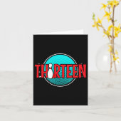 Carte Treize Bowling Anniversaire 13 Anniversaire (Fleur jaune)