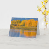 Carte Trembles d'automne colorés (Fleur jaune)