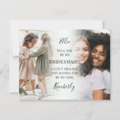 Carte Trendy 2 Photo Serez-Vous Ma Femme D'Accueil ? Pro (Devant)