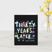 Carte Trente ans plus tard 30 ans Anniversaire Cadeau fe (Fleur jaune)