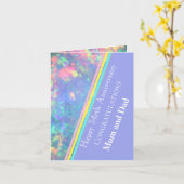 Carte Trente-quatrième anniversaire de Mariage, Opal, (Fleur jaune)