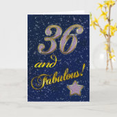 Carte trente-sixième anniversaire pour quelqu'un (Fleur jaune)