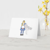 Carte Très Joyeux anniversaire (Fleur jaune)