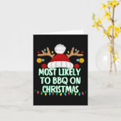 Carte Très Probable De Barbecue Sur Noël Drôle Correspon (Fleur jaune)