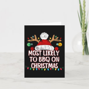 Carte Très Probable De Barbecue Sur Noël Drôle Correspon