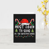 Carte Très Probable De Chanter Toutes Les Chansons De No (Fleur jaune)