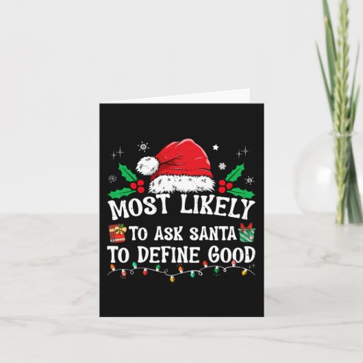 Carte Très Probable De Demander À Père Noël De Définir L (Devant)