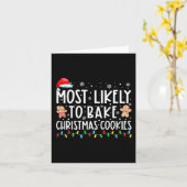 Carte Très Probable De Faire Cuire Des Cookies De Noël F (Fleur jaune)