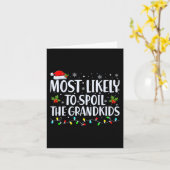 Carte Très Probable De Gâter Les Petits-Enfants Fun Chri (Fleur jaune)