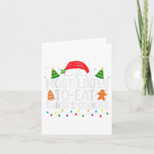 Carte Très Probable De Manger Santas Cookies Famille De