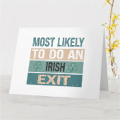Carte Très Probable De Sortir Irlandais (Fleur jaune)