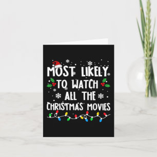 Carte Très Probable De Voir Tous Les Films De Noël Fami