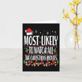 Carte Très Probable De Voir Tous Les Films De Noël Matc (Fleur jaune)