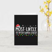 Carte Très Probable D'Offrir À Père Noël Un Plaisir De B (Fleur jaune)