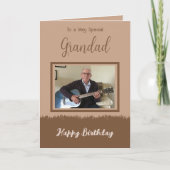 Carte Très spécial Grand heureux anniversaire brun (Devant)