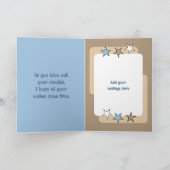 Carte Très spécial neveu brun bleu photo anniversaire (Intérieur)