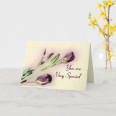 Carte Très Spécial-personnaliser toute occasion (Fleur jaune)