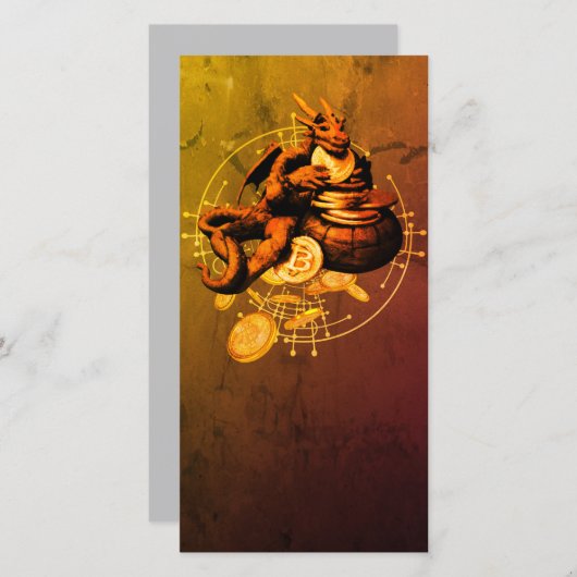 Carte Trésor Bitcoin (Devant / Derrière)