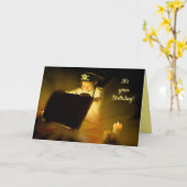 Carte Trésor d'anniversaire (Fleur jaune)