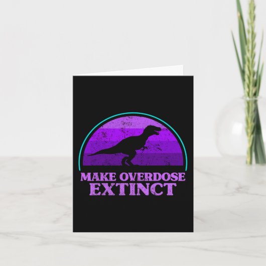 Carte Trex Dinosaure Purple Faire Overdose Extincte (Devant)