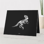 Carte TRex Skeleton Lazy Halloween Costume Cool Dinosaur (Dos)