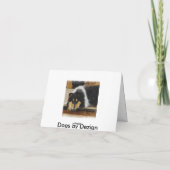 Carte Tri Color Rough Collie Cadeaux Art (Dos)