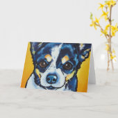 Carte Tri noir du chiwawa LC (Lorenzo) (Fleur jaune)