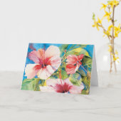 Carte Triade Hibiscus (Fleur jaune)