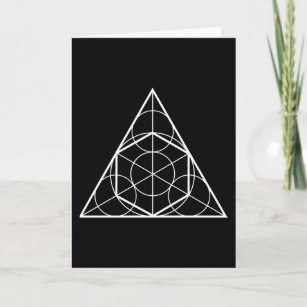 Carte Triangle circulaire géométrie sacrée