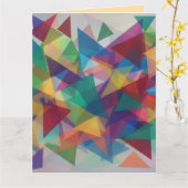 Carte Triangle Conçu (Fleur jaune)