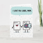 Carte Triangle Pattern Love Mom Card (Devant)