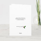 Carte Triangle Père Noël Merry Brite (Dos)