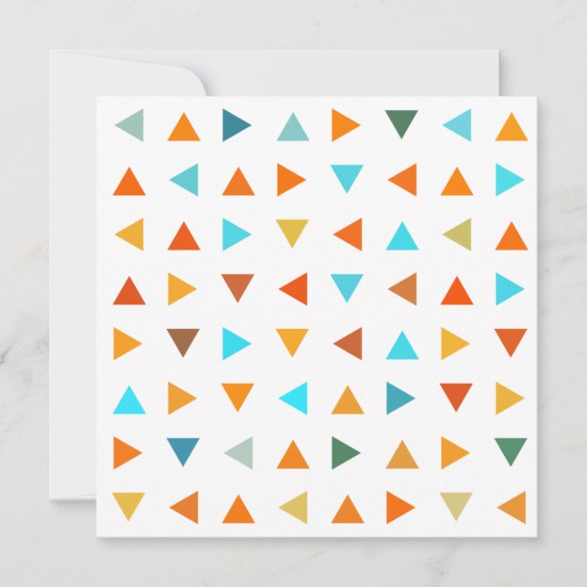 Carte Triangles colorés (Devant)