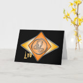 Carte triangles Leo (Fleur jaune)