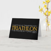 Carte Triathlon - La fierté est éternelle (Fleur jaune)