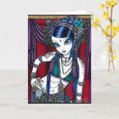 Carte tribale de danseuse du ventre de fusion de (Fleur jaune)