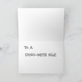 Carte Tricératops Dinosaur (Intérieur)