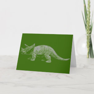 Carte Tricératops Joyeux anniversaire