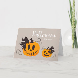 Carte Trick Halloween Moderne Ou Traiter De Mignons Citr