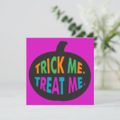 Carte Trick Me Traite, Halloween Multi-Couleur (Debout devant)