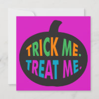 Trick Me Traite, Halloween Multi-Couleur