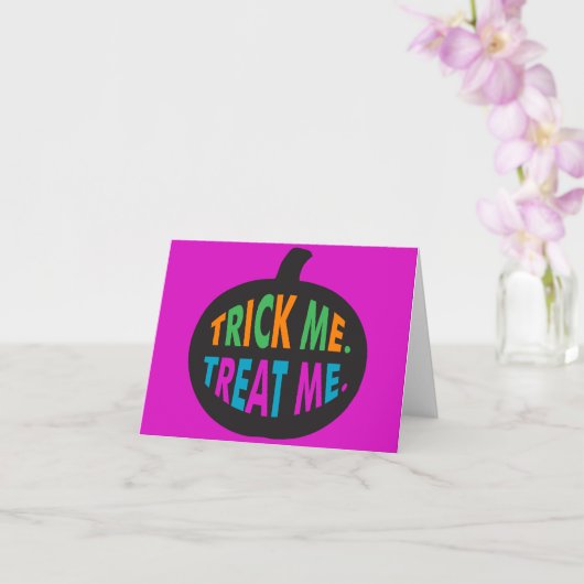 Carte Trick Me Traite, Halloween Multi-Couleur (Orchidée)