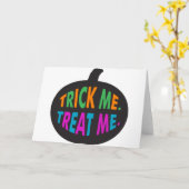 Carte Trick Me Treat Me Multi-Color (Fleur jaune)