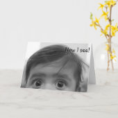 CARTE TRICK OF THE EYES ANNIVERSAIRE SOUHAIT (Fleur jaune)