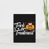 Carte Trick Or Funny Medical Personnel Halloween Nurse (Devant)